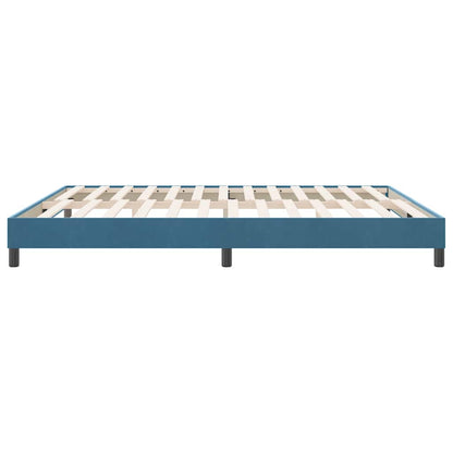 Bedframe zonder matras 180x220 cm fluweel donkerblauw