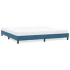Bed frame without mattress 180x220 cm velvet dark blue