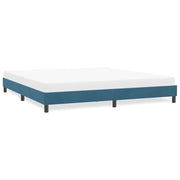 Bed frame without mattress 180x220 cm velvet dark blue