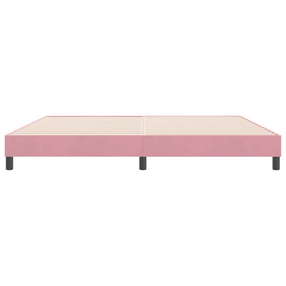 Bedframe zonder matras 180x220 cm fluweel roze
