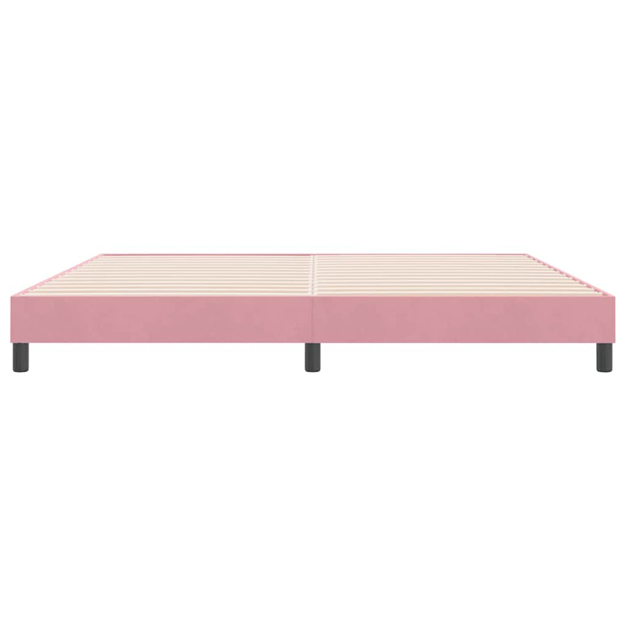 Bedframe zonder matras 180x220 cm fluweel roze