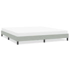 Bed frame without mattress 200x220 cm velvet light grey