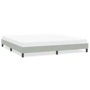 Bed frame without mattress 200x220 cm velvet light grey