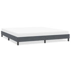 Bedframe 200x220 cm fluweel donkergrijs