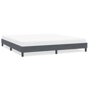 Bed frame without mattress 200x220 cm velvet dark grey