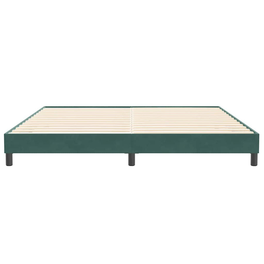 Bedframe zonder matras 200x220 cm fluweel donkergroen