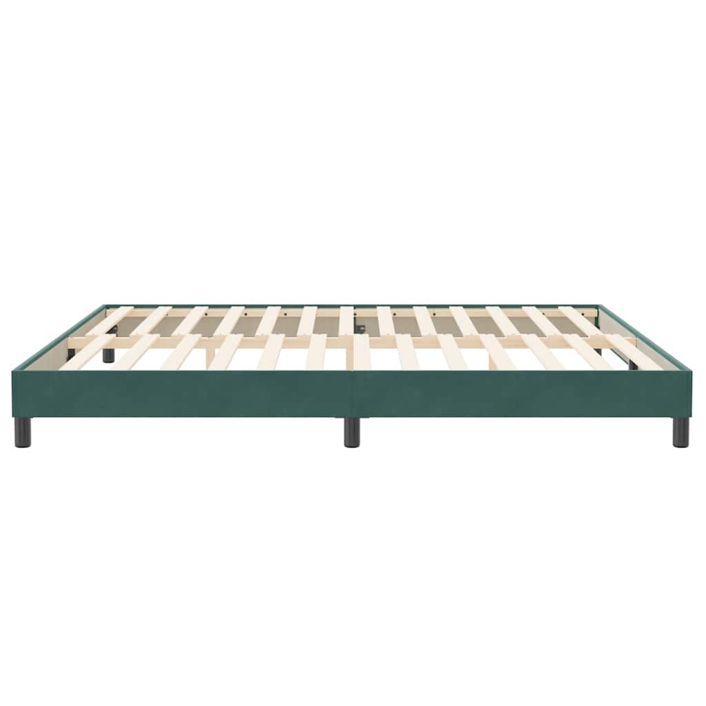 Bedframe zonder matras 200x220 cm fluweel donkergroen