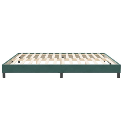 Bedframe zonder matras 200x220 cm fluweel donkergroen