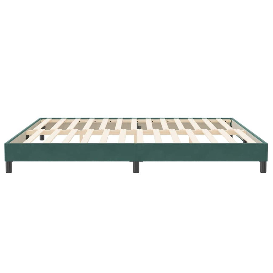 Bedframe zonder matras 200x220 cm fluweel donkergroen