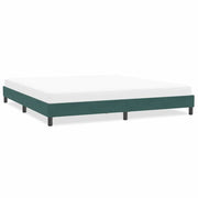 Bed frame without mattress 200x220 cm velvet dark green