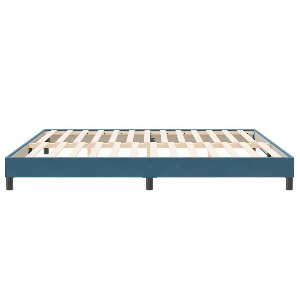 Bedframe zonder matras 200x220 cm fluweel donkerblauw