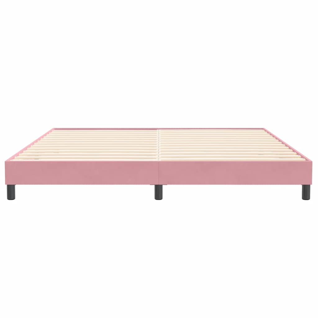 Bedframe zonder matras 200x220 cm fluweel roze
