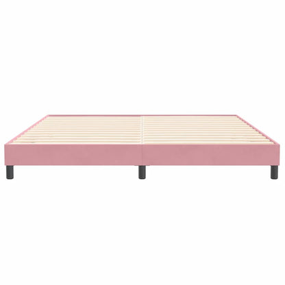 Bedframe zonder matras 200x220 cm fluweel roze