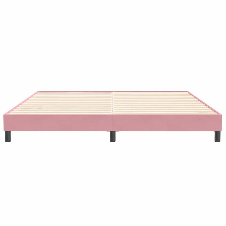 Bedframe zonder matras 200x220 cm fluweel roze