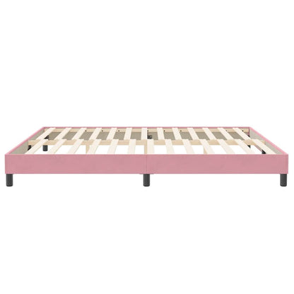 Bedframe zonder matras 200x220 cm fluweel roze