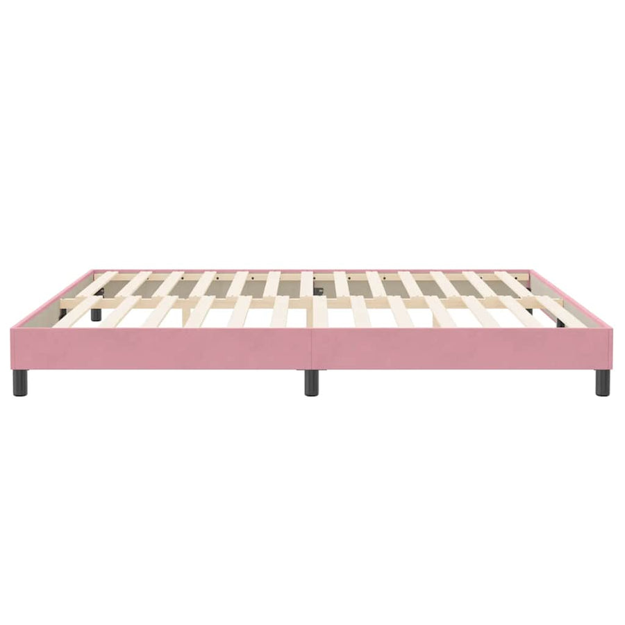 Bedframe zonder matras 200x220 cm fluweel roze