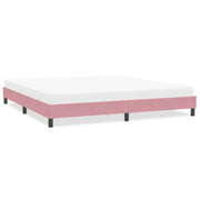 Bedframe 200x220 cm fluweel roze