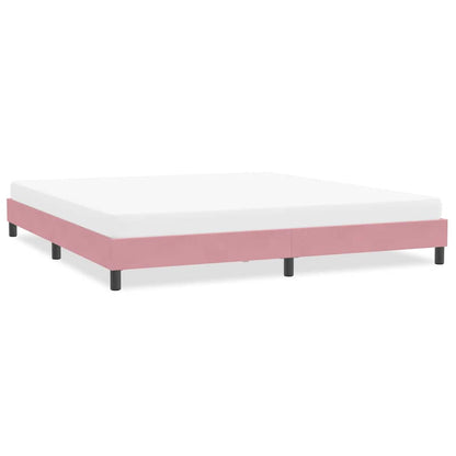 Bedframe zonder matras 200x220 cm fluweel roze