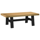 Salontafel 120x60x40 cm massief grenenhout A-vorm poten