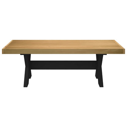 Salontafel NOAIN X-vormige poten 120x60x40 cm massief hout