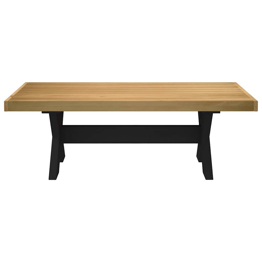 Salontafel NOAIN X-vormige poten 120x60x40 cm massief hout
