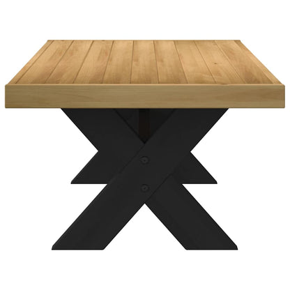 Salontafel NOAIN X-vormige poten 120x60x40 cm massief hout