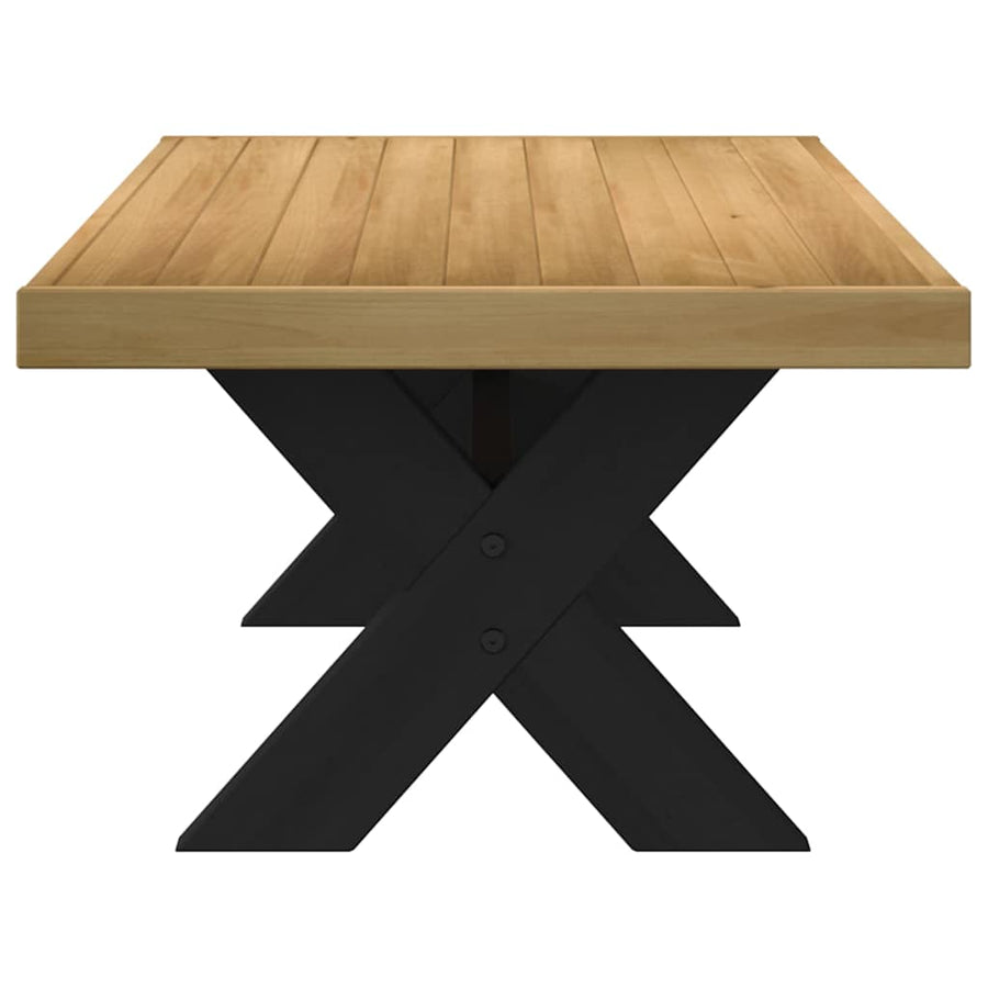 Salontafel NOAIN X-vormige poten 120x60x40 cm massief hout