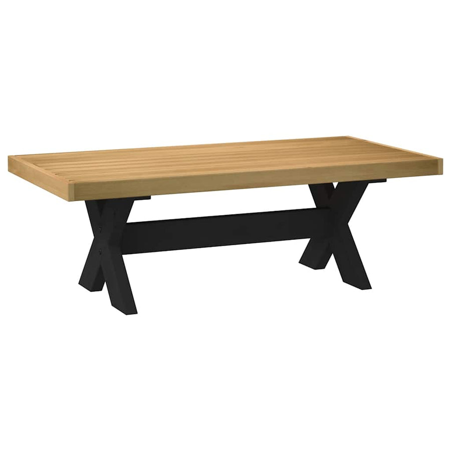 Salontafel NOAIN X-vormige poten 120x60x40 cm massief hout
