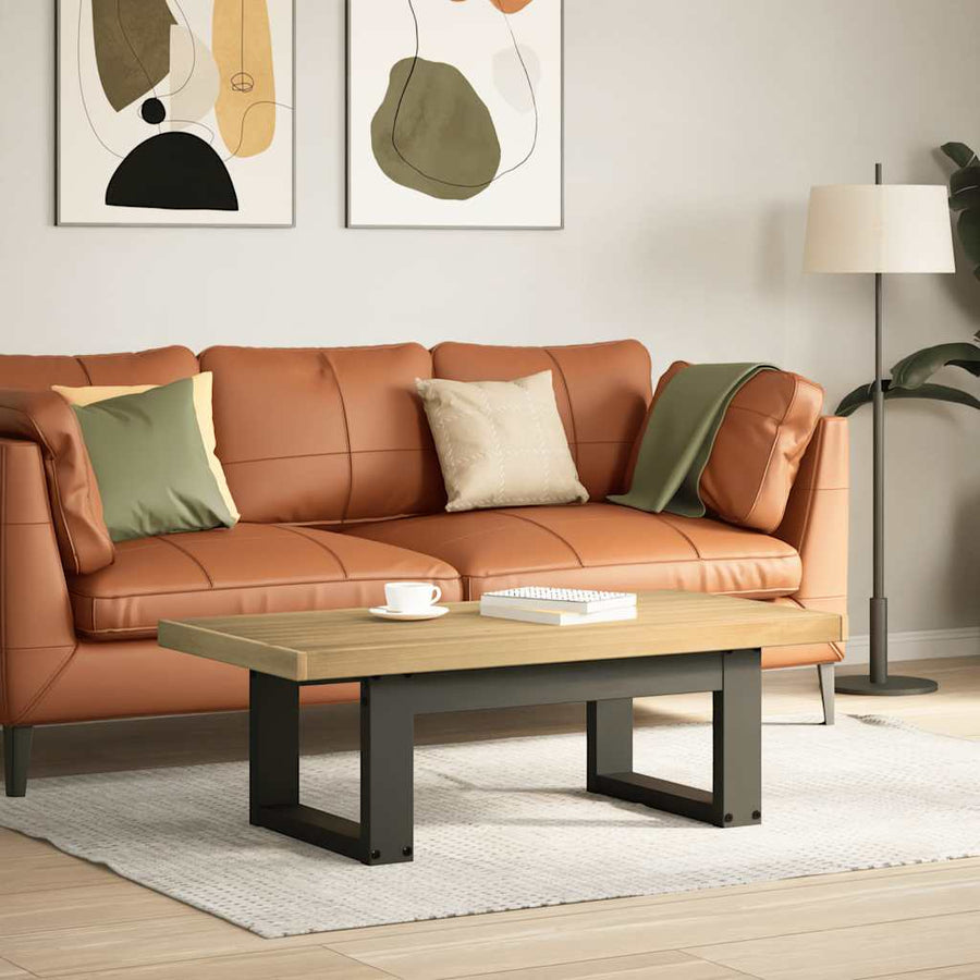 Salontafel NOAIN U-vormige poten 120x60x40 cm massief hout