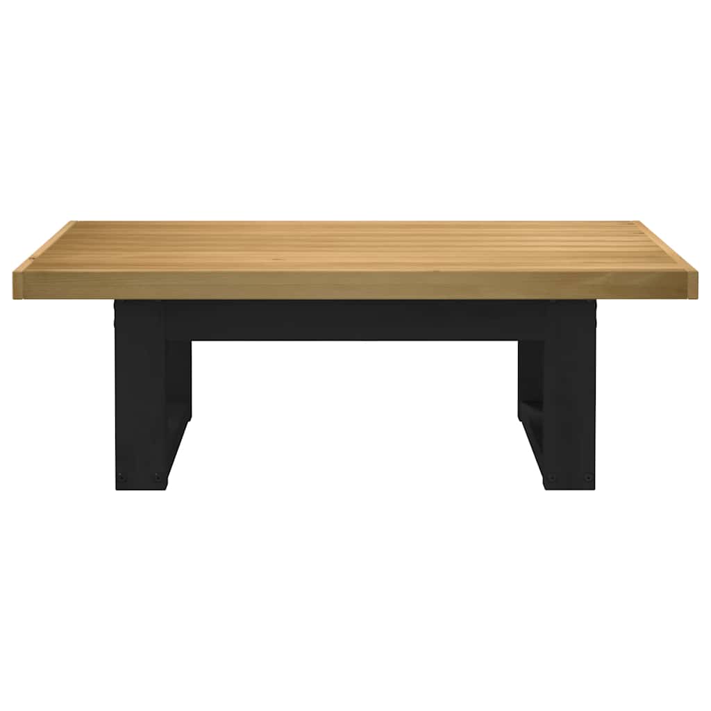 Salontafel NOAIN U-vormige poten 120x60x40 cm massief hout