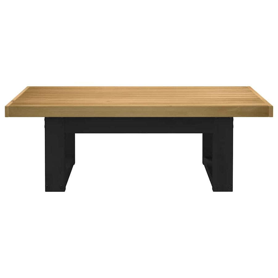 Salontafel NOAIN U-vormige poten 120x60x40 cm massief hout
