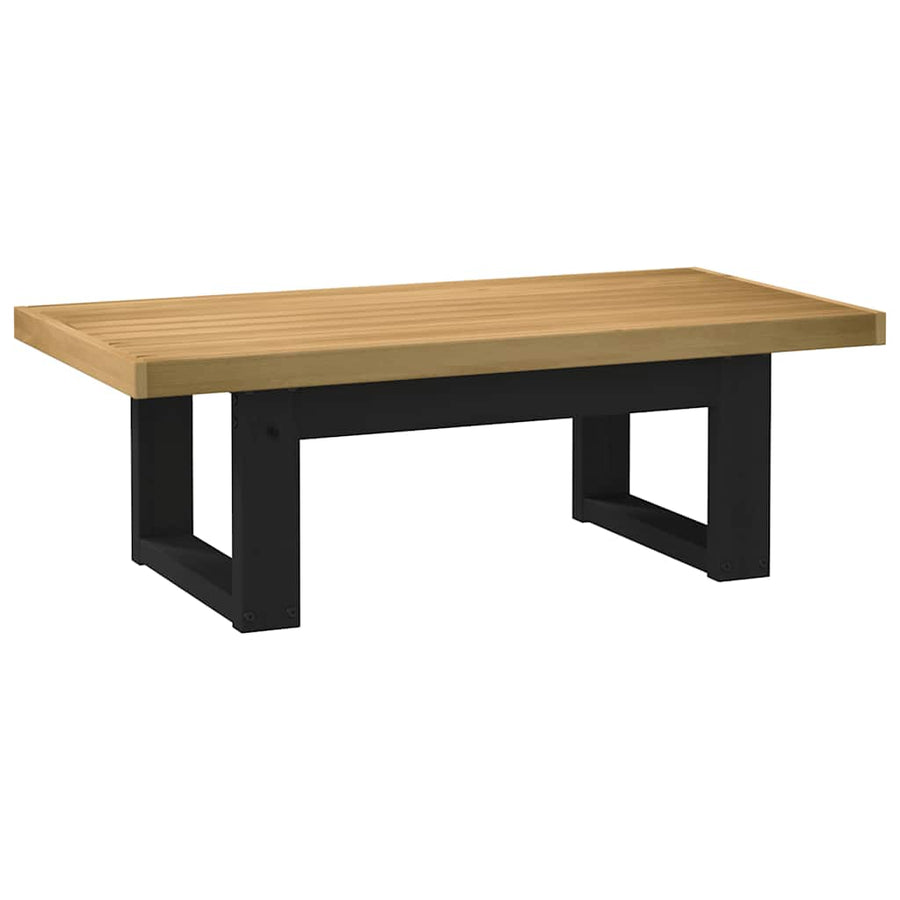Salontafel NOAIN U-vormige poten 120x60x40 cm massief hout