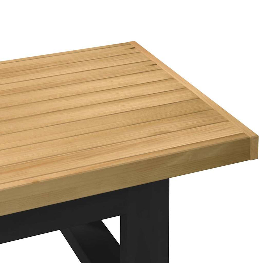 Salontafel NOAIN U-vormige poten 120x60x40 cm massief hout