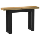 Wandtafel 120x30x75 cm massief grenenhout zwart
