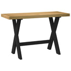 NOAIN Desk with X-shaped legs 120x50x75 cm solid wood