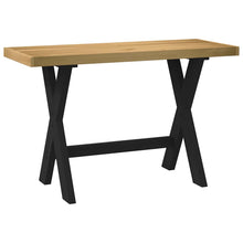 Bureau NOAIN X-vormige poten 120x50x75 cm massief hout