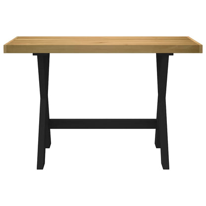 Bureau NOAIN X-vormige poten 120x50x75 cm massief hout