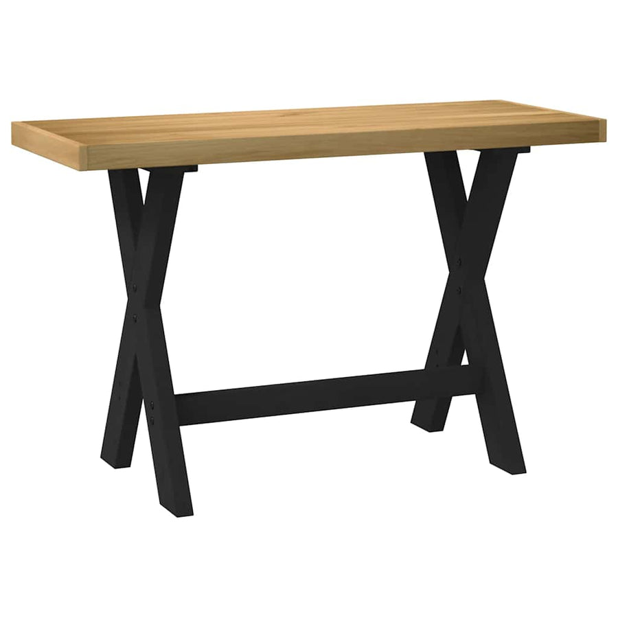 Bureau NOAIN X-vormige poten 120x50x75 cm massief hout