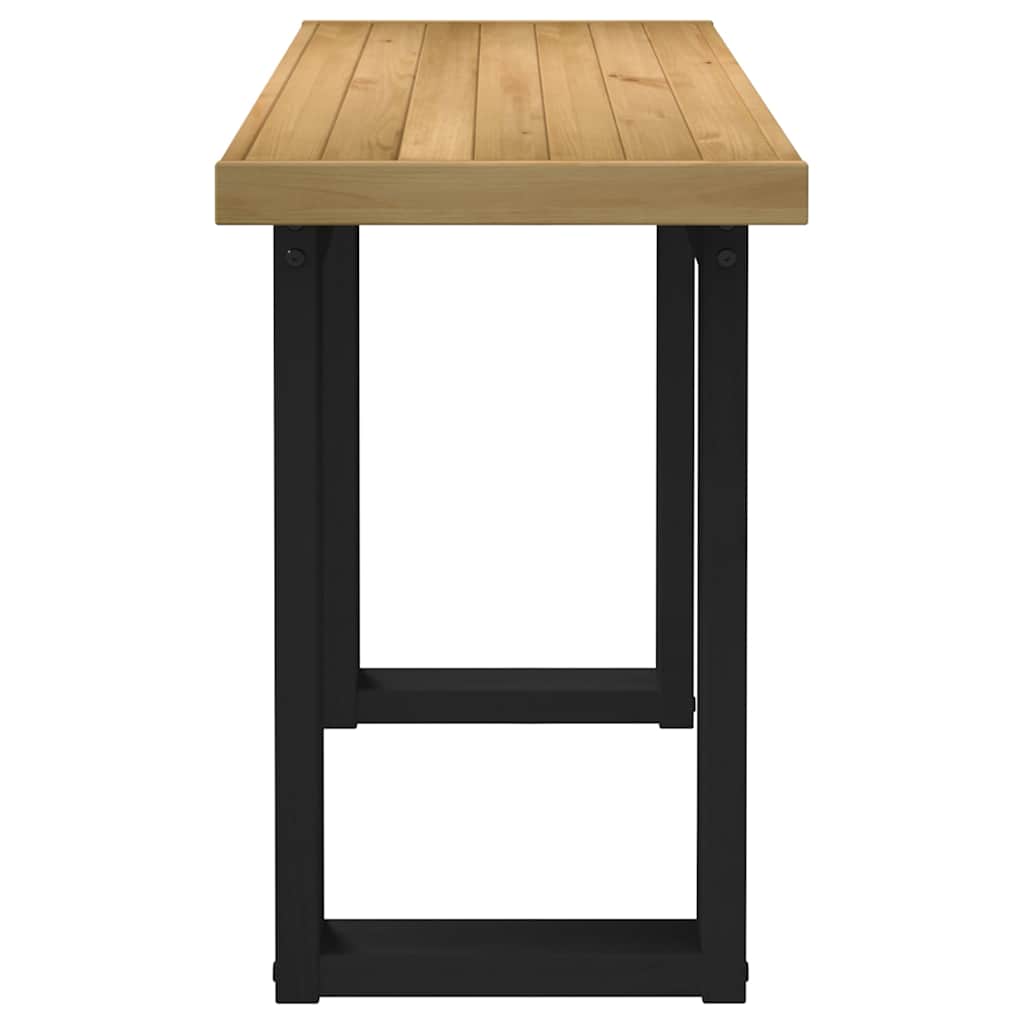 Bureau NOAIN U-vormige poten 120x50x75 cm massief hout