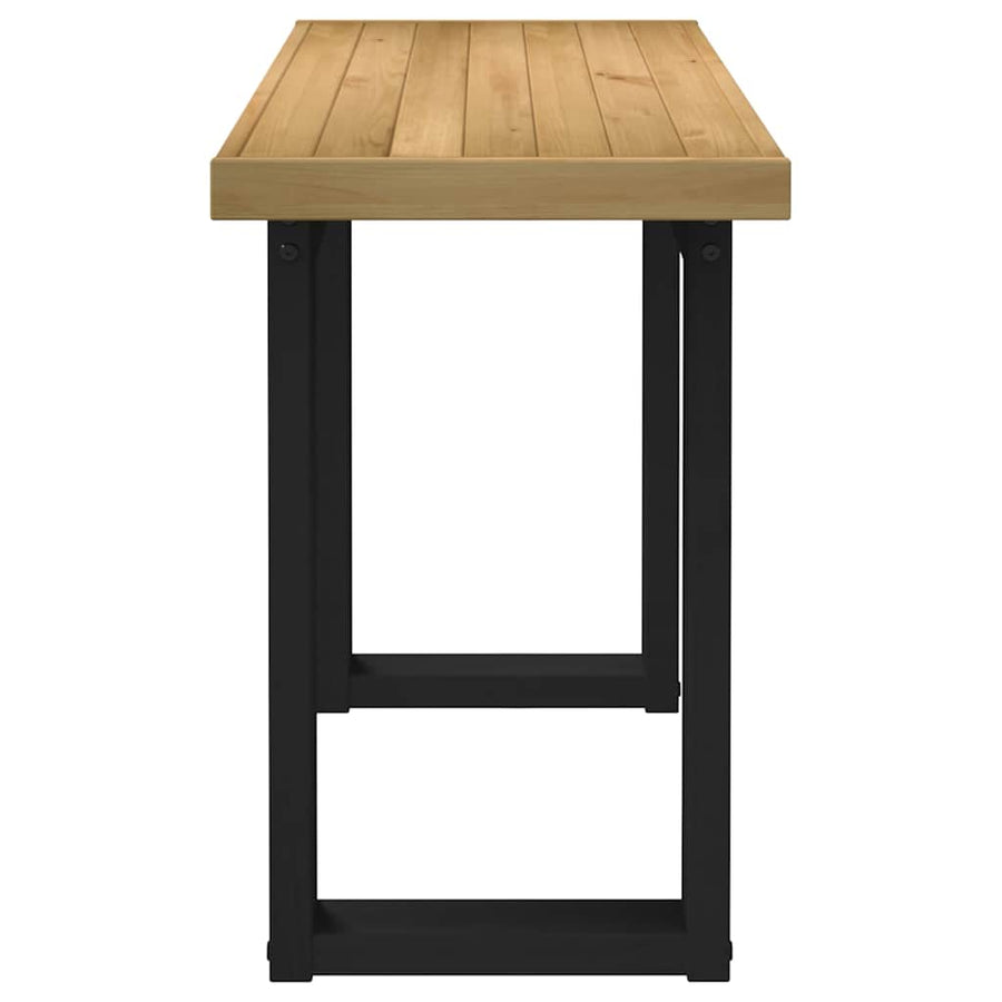Bureau NOAIN U-vormige poten 120x50x75 cm massief hout