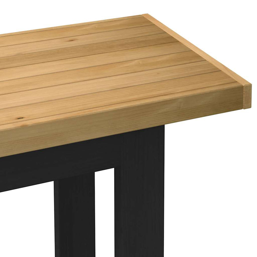 Bureau NOAIN U-vormige poten 120x50x75 cm massief hout