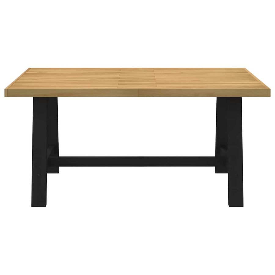 Eettafel NOAIN A-vormige poten 160x90x75 cm massief hout