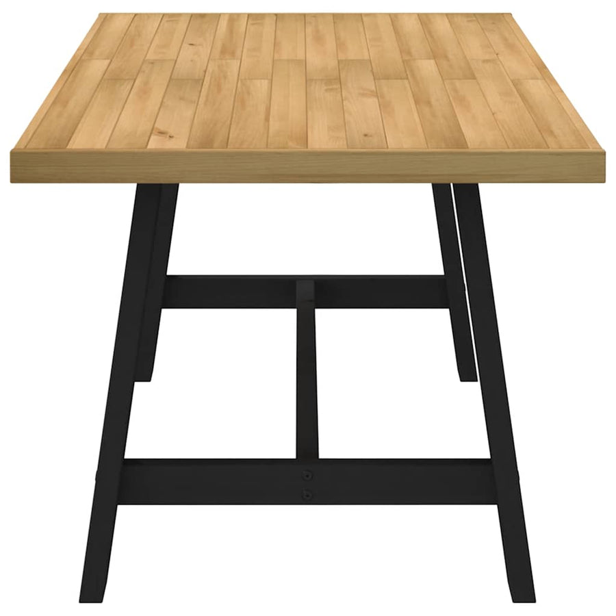 Eettafel NOAIN A-vormige poten 160x90x75 cm massief hout