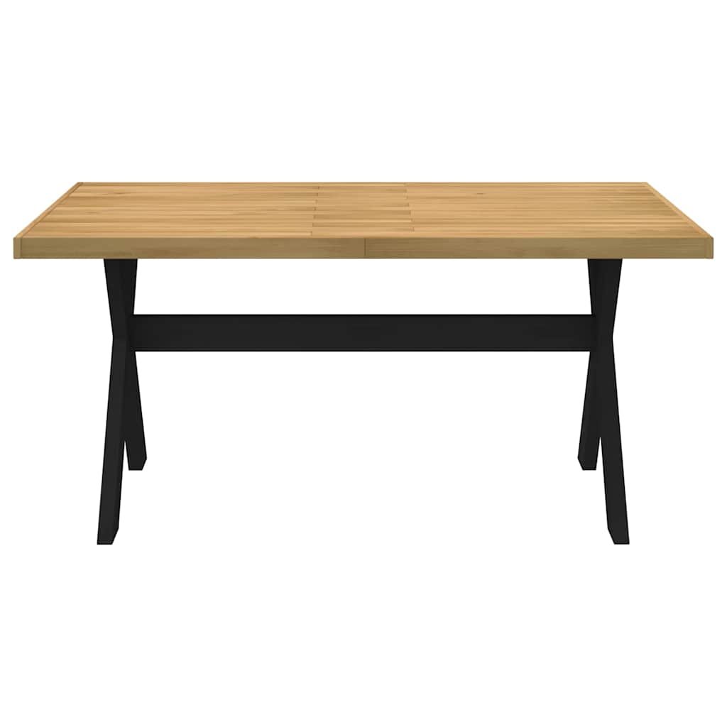 Eettafel NOAIN X-vormige poten 160x90x75 cm massief hout