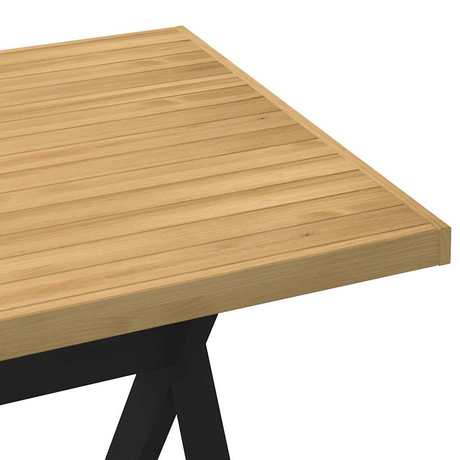 Eettafel NOAIN X-vormige poten 160x90x75 cm massief hout