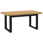 Dining table NOAIN U-shaped legs 160x90x75 cm solid wood