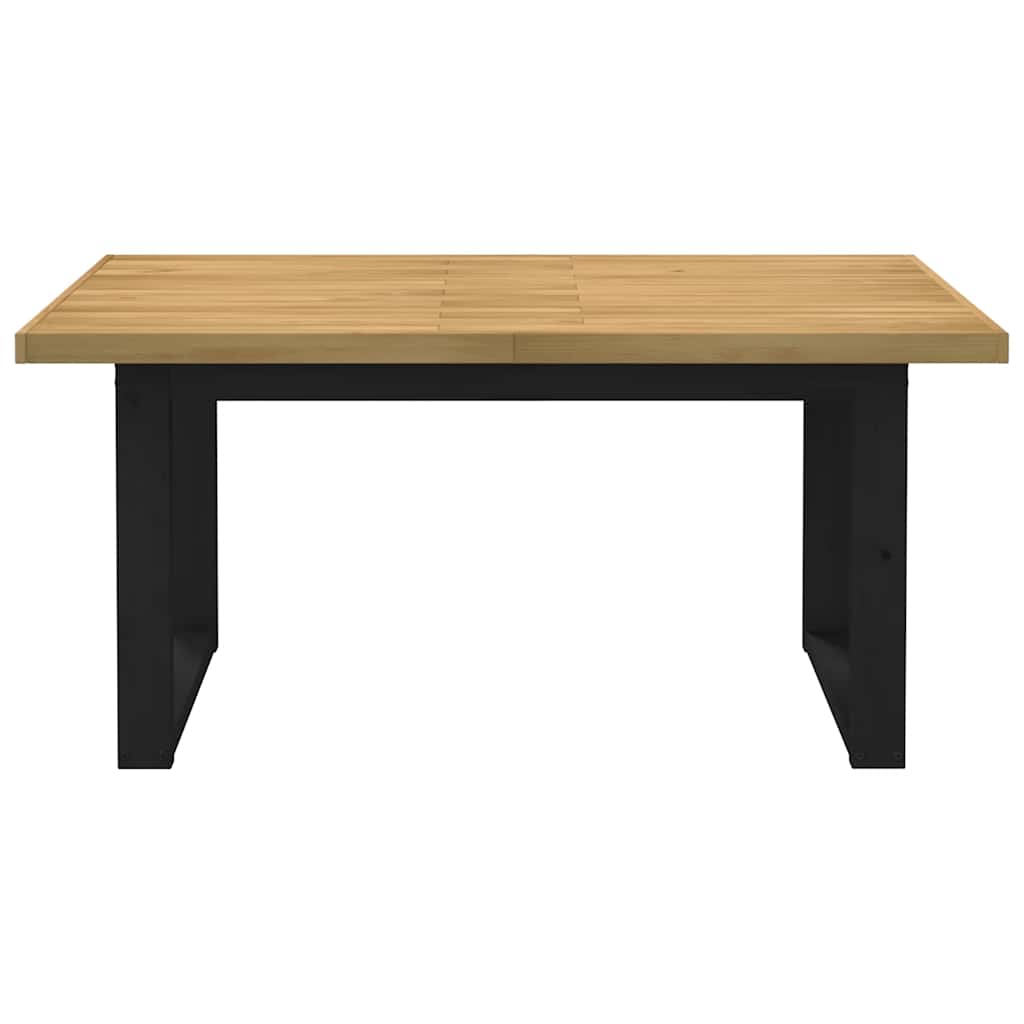 Eettafel NOAIN U-vormige poten 160x90x75 cm massief hout