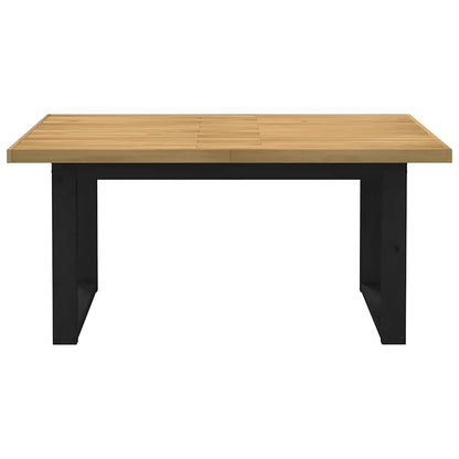 Eettafel NOAIN U-vormige poten 160x90x75 cm massief hout