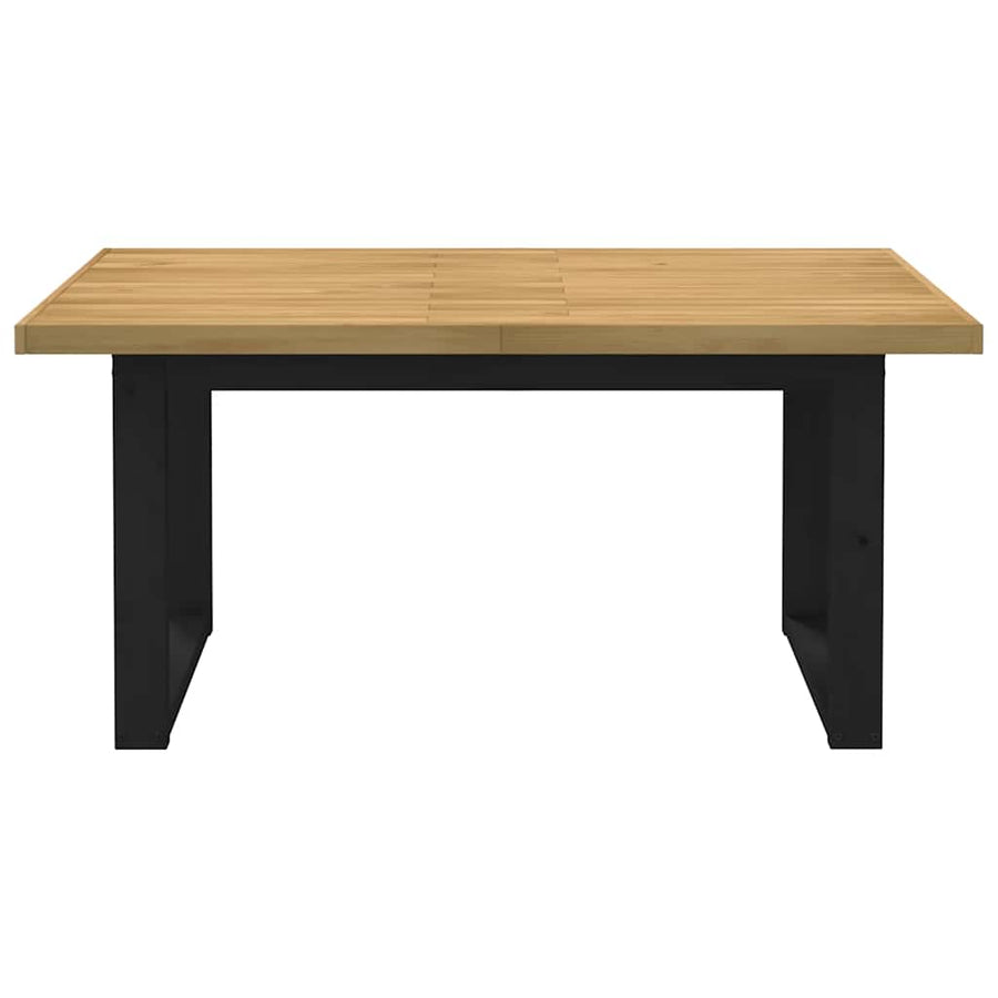 Eettafel NOAIN U-vormige poten 160x90x75 cm massief hout