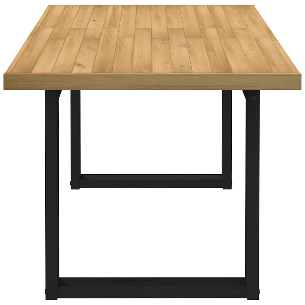 Eettafel NOAIN U-vormige poten 160x90x75 cm massief hout
